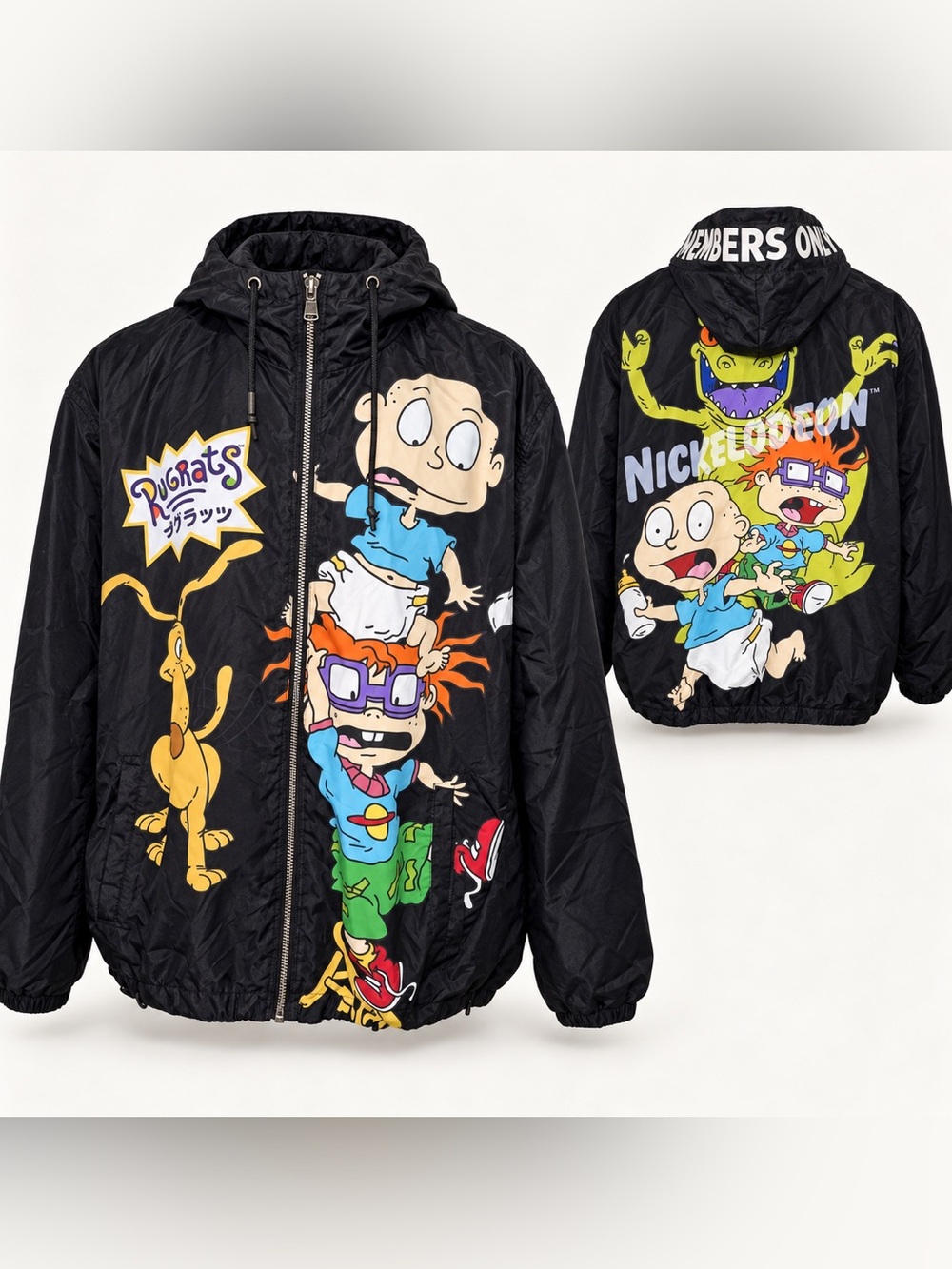 Members Only x Nickelodeon Rugrats Hooded Windbreaker Jacket Men’s XXL